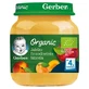 Gerber Organic, Десерт, яблуко, персик, абрикос, після 4 місяців, 125 г