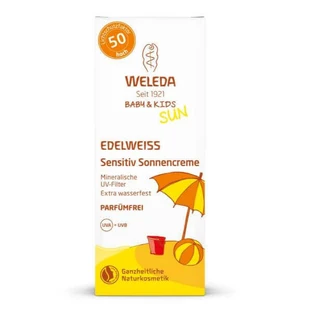 Сонцезахисний крем Weleda Sensitive Sun SPF 50  для дітей або дорослих з чутливою шкірою, 50 мл