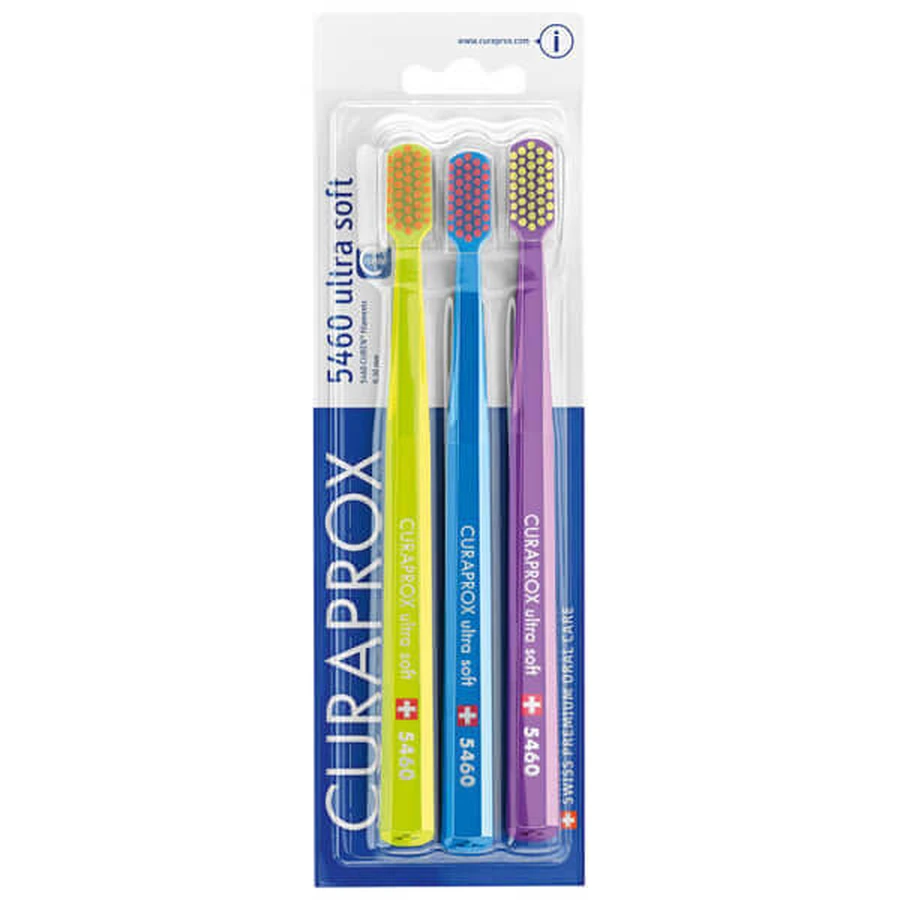 Curaprox, зубна щітка CS 5460, ультра м'яка, 3 шт.: ціни та характеристики