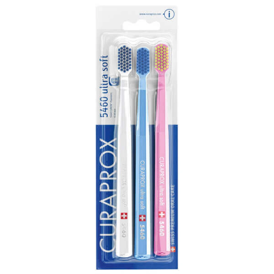 Curaprox, зубна щітка CS 5460, ультра м'яка, 3 шт.: ціни та характеристики
