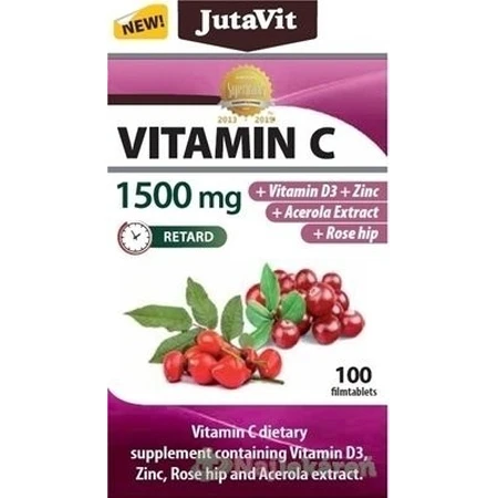JutaVit Витамин C 1500 мг 1×100 табл, пищевая добавка: цены и характеристики