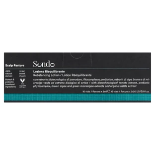 Sendo Scalp restore, інтенсивний засіб для регулювання саловиділення в ампулах, 10 х 6 мл