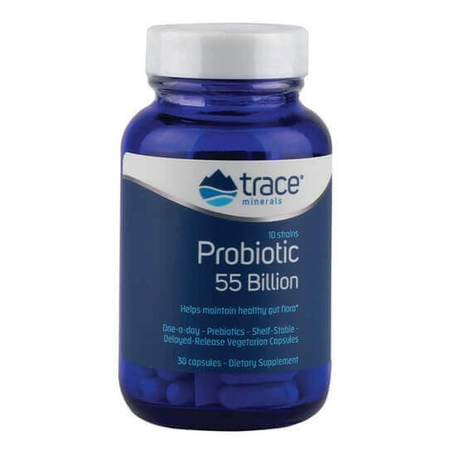 Пробиотик 55, 30 капсул, Trace Minerals: цены и характеристики