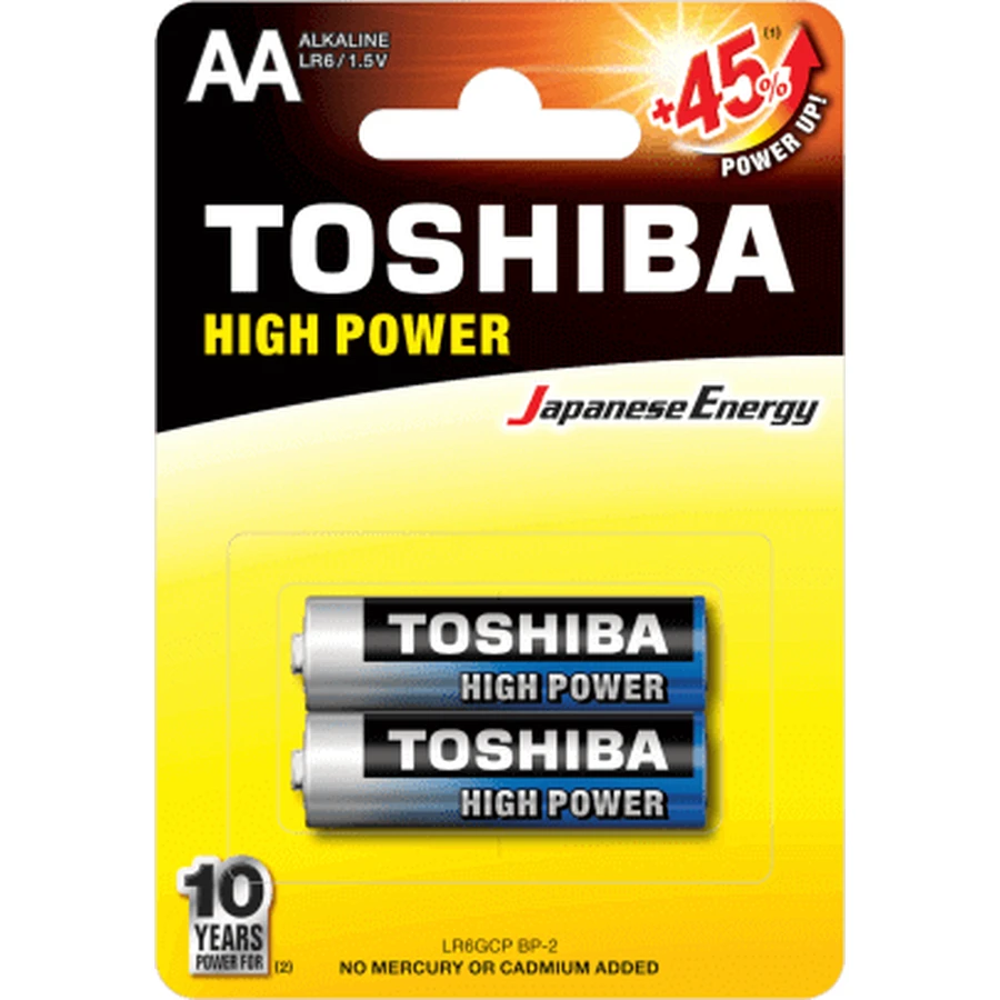 Лужні батарейки Toshiba R6-AA, 1 шт.: ціни та характеристики