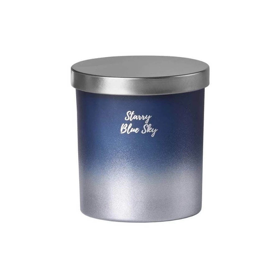 Склянка Emocio з металевою кришкою, ароматична свічка Starry Blue Sky 1×1 шт, розмір 80 х 90 мм: ціни та характеристики