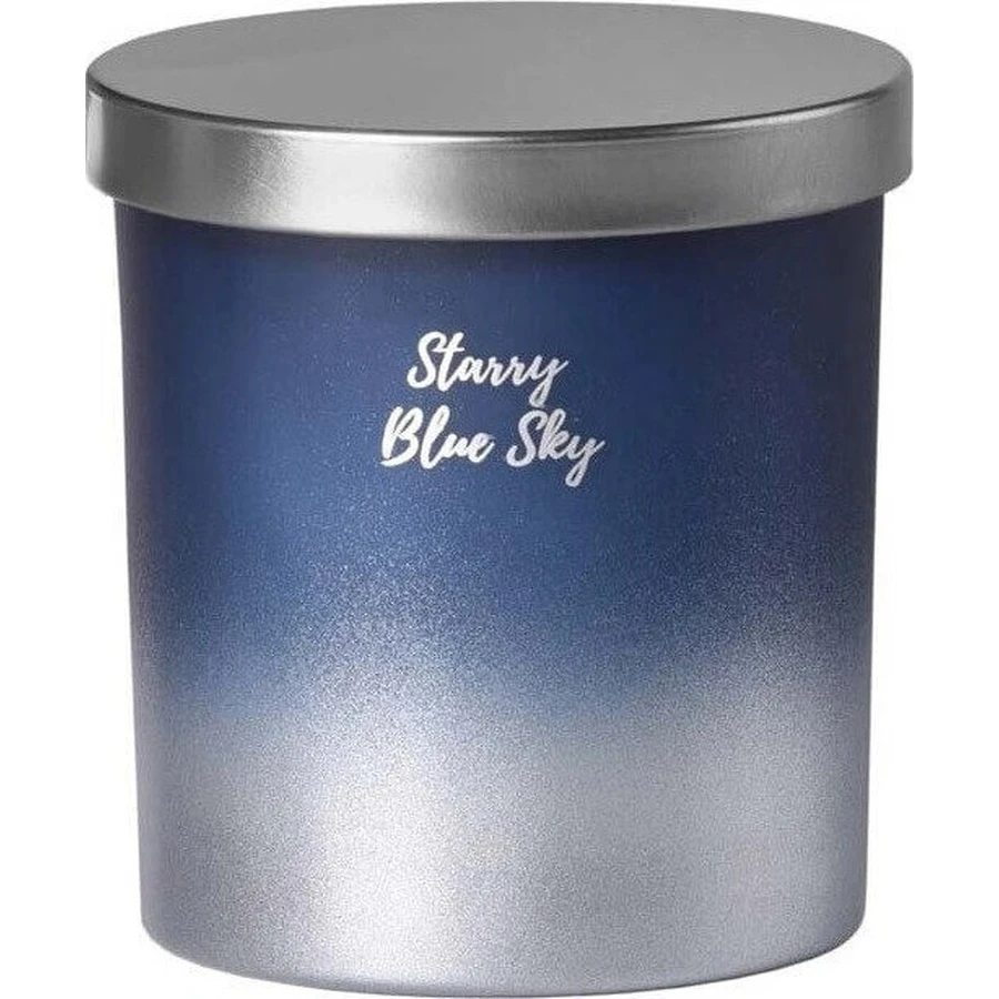 Склянка Emocio з металевою кришкою, ароматична свічка Starry Blue Sky 1×1 шт, розмір 80 х 90 мм: ціни та характеристики