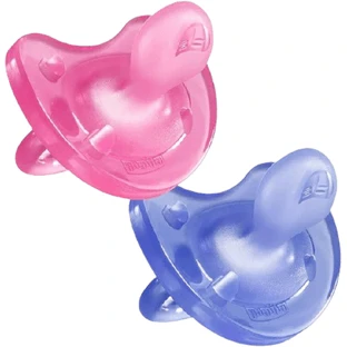 Chicco Полностью силиконовая пустышка Physio Soft 16-36м 2 шт