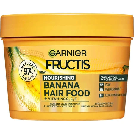 Garnier Fructis Hair Food банановая питательная маска для волос, 400 мл: цены и характеристики