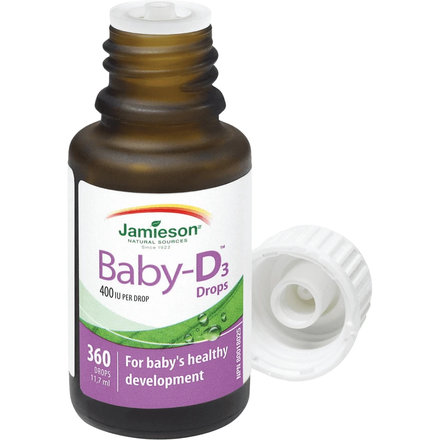 Jamieson Baby-D3 Витамин D3 400 МЕ капли 11,7 мл: цены и характеристики
