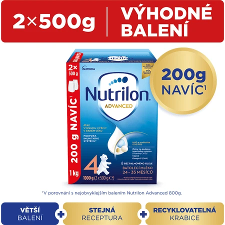 Суха молочна суміш Nutrilon 4 малюк дитяча 1000 г: ціни та характеристики