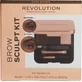 Revolution Brow Sculpt Kit Темний набір для догляду за бровами