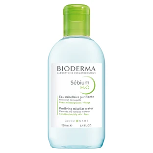 BioDerma, Очищувальний міцелярний лосьйон для обличчя Sebium H2O, шкіра, схильна до акне, 250 мл