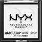 Nyx Professional MakeUp Pudr Can't Stop Won't Stop Mattifying 11 Translucent, 6 г.