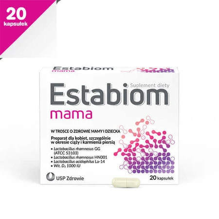 Естабіом Мама (колишня назва Естабіом Прегна), 20 капсул: ціни та характеристики