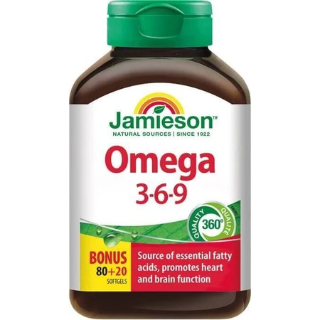 JAMIESON OMEGA 3-6-9 1×100 cps, дієтична добавка: ціни та характеристики