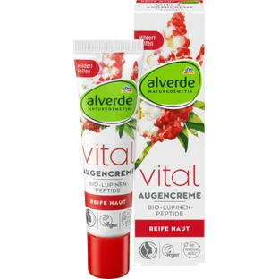 Alverde Naturkosmetik Vital lupine & peptide eye cream, 15 мл