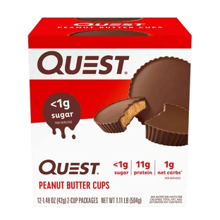 Quest Peanut Butter Cups, протеїновий батончик, зі смаком арахісового масла, 42 г
