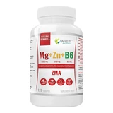 Wish Mg + Zn + B6 ZMA, магний, цинк, витамин B6, 120 таблеток