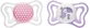 Chicco Physio Light Silicone Dot/Tukan Soother 2-6m+ 2 шт.