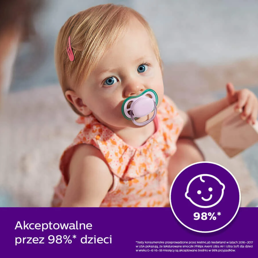 Avent Ultra Air, пустышка, силиконовая, симметричная, унисекс, SCF085/24, 0-6 месяцев, 2 штуки: цены и характеристики