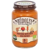 Rudolfs BIO Овощной гарнир с макаронами и курицей 190 г