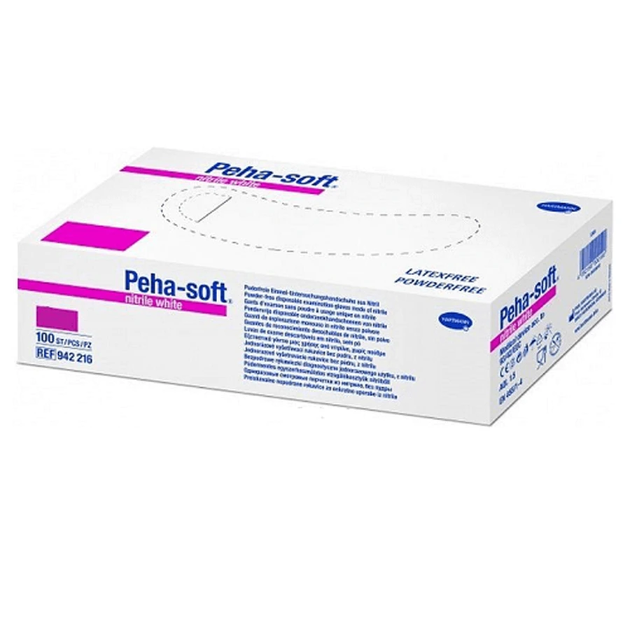Перчатки нитриловые Peha-Soft, 100 штук, размер S, Hartmann: цены и характеристики