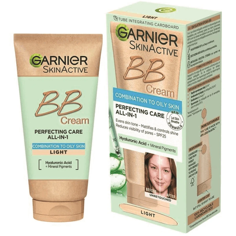 BB-крем SPF 25 для жирної шкіри Skin Active, Легкий, 50 мл, Garnier: ціни та характеристики