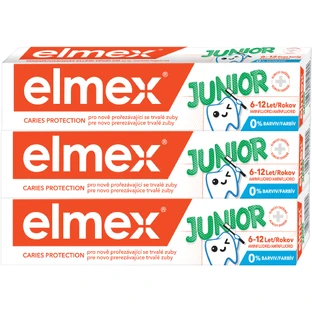 Зубная паста Elmex Junior для детей 6-12 лет 3 x 75 мл