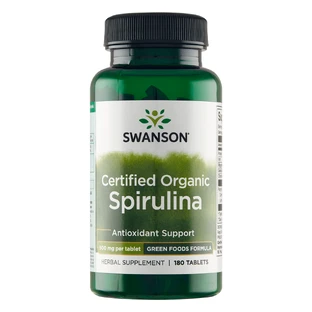 Swanson Certified Organic Spirulina, органическая спирулина, 180 таблеток