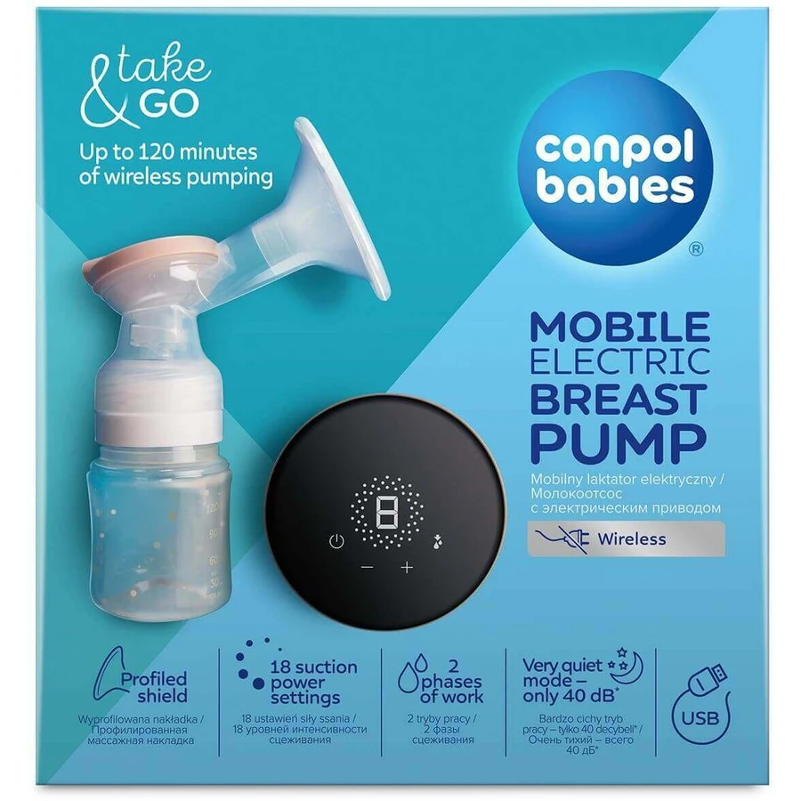 Canpol babies Портативный электрический молокоотсос: цены и характеристики