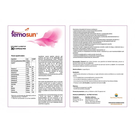 Фемосан Sun Wave Pharma, 30 капсул: цены и характеристики