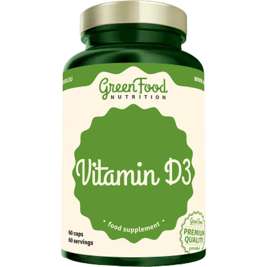 GreenFood Nutrition Вітамін D3 60 капсул: ціни та характеристики