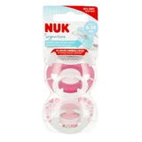 NUK Signature, пустушка, силіконова, анатомічна, рожева, 6-18 місяців, 2 шт.