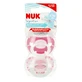 NUK Signature, пустышка, силиконовая, анатомическая, розовая, 6-18 месяцев, 2 штуки