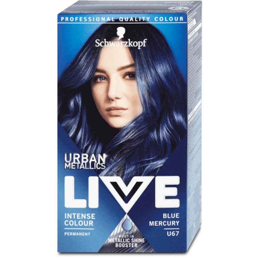 Schwarzkopf Жива перманентна фарба U67 Синій Меркурій, 142 г: ціни та характеристики