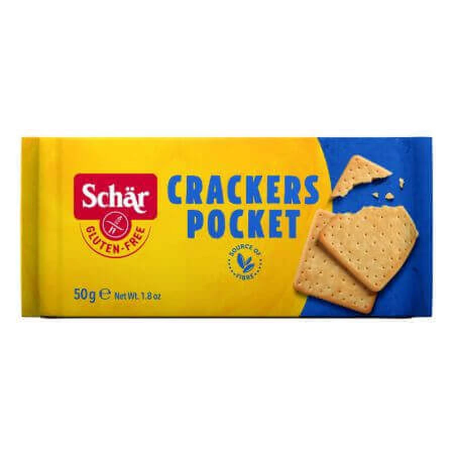 Печиво безглютенове Crakers Poket, 50 г, Dr. Schar: ціни та характеристики