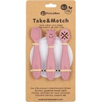 Petite&Mars Набор силиконовых тренировочных лыж Take&Match Dusty Rose 6м+ 3 шт.: цены и характеристики