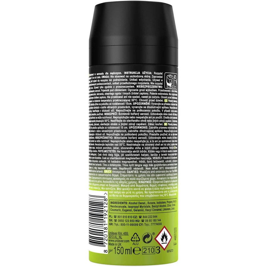 Дезодорант-спрей Axe Epic Fresh 150 мл: ціни та характеристики