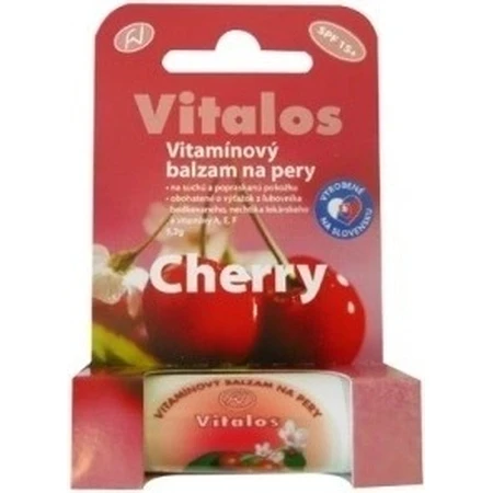 VITALOS Бальзам для губ вишня SPF 15 1×1 шт, бальзам для губ, вишня SPF 15: ціни та характеристики