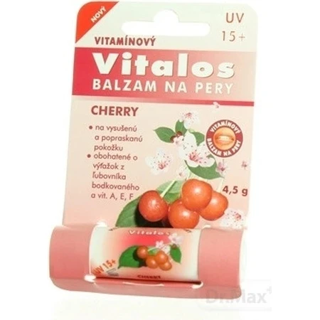 VITALOS Бальзам для губ вишня SPF 15 1×1 шт, бальзам для губ, вишня SPF 15: ціни та характеристики