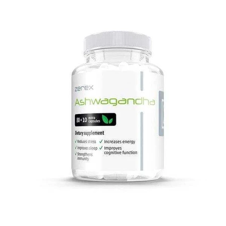 Zerex Ashwagandha - гармонизация тела и ума 1×60 cps, пищевая добавка: цены и характеристики
