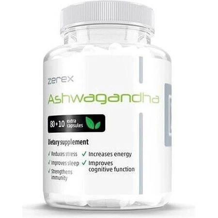 Zerex Ashwagandha - гармонизация тела и ума 1×60 cps, пищевая добавка: цены и характеристики