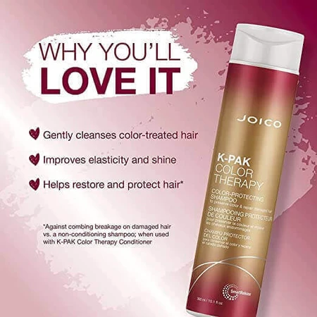 Joico K-Pak Colour Therapy Шампунь для окрашенных и поврежденных волос 300 мл: цены и характеристики