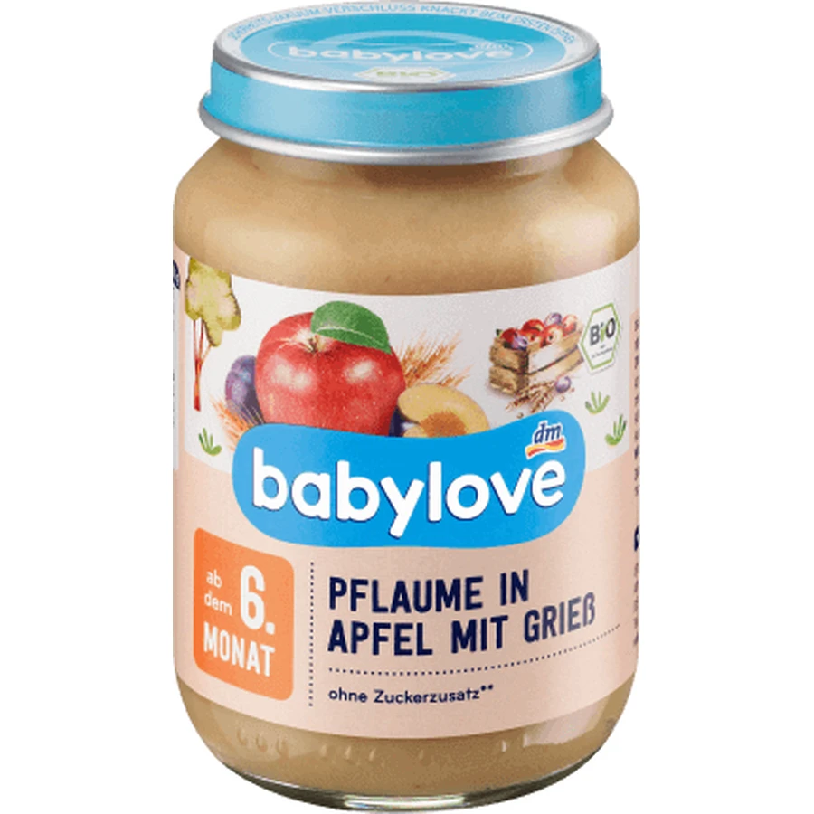 Babylove сірий зі сливами та яблуками 6+ ECO, 190 г: ціни та характеристики