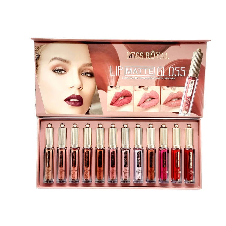Miss Royal Matte Waterproof Lip Lipstick Набор из 12 помад: цены и характеристики