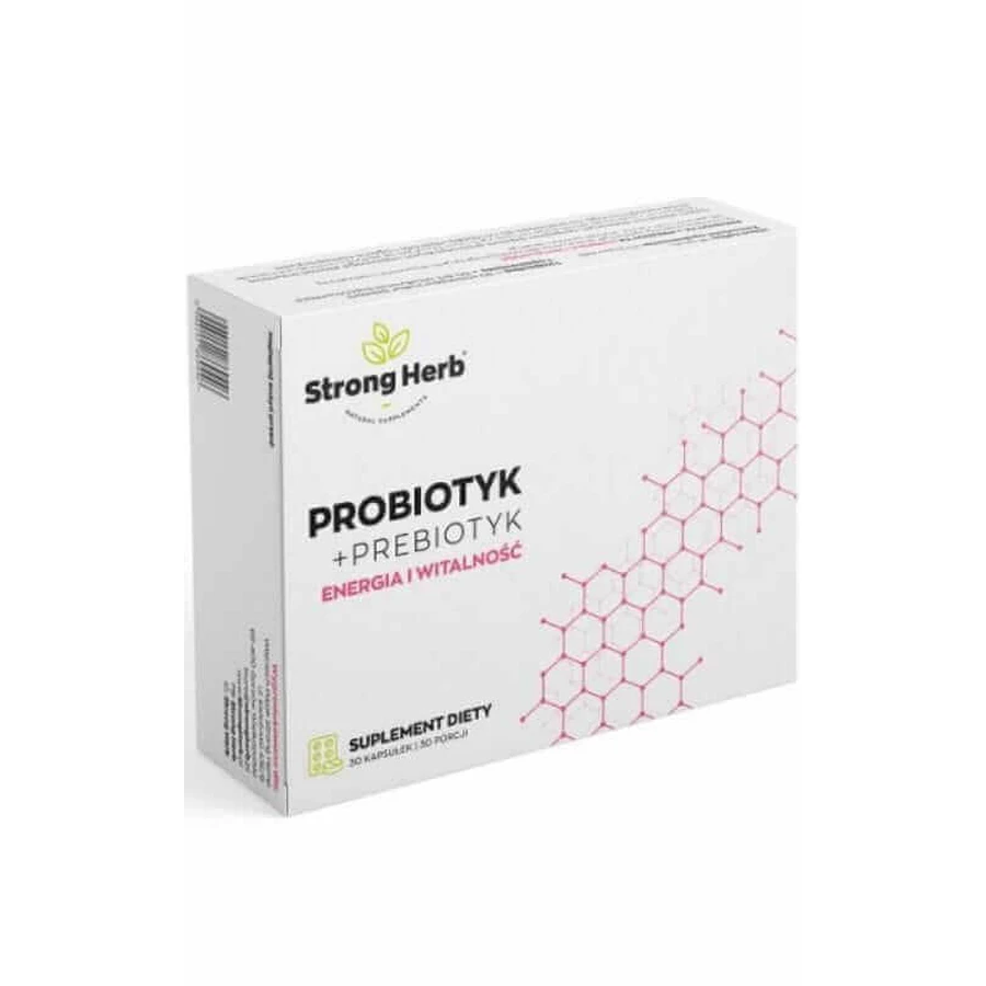 Пробиотик + пребиотик Энергия и жизненная сила 30 капсул Strong Herb: цены и характеристики
