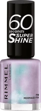 Rimmel London Лак для ногтей 60 Seconds Super Shine 719 Mermaid Fin, 8 мл