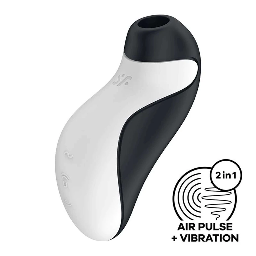 Satisfyer Orca, безконтактний мазер для ехолота, повітряний, чорно-біла косатка: ціни та характеристики