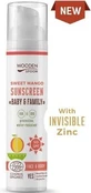 Ложка дерев'яна Сонцезахисний лосьйон для тіла Mango Baby & Family SPF 50 1×100 мл, Сонцезахисний лосьйон для тіла