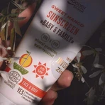 Ложка дерев'яна Сонцезахисний лосьйон для тіла Mango Baby & Family SPF 50 1×100 мл, Сонцезахисний лосьйон для тіла: ціни та характеристики